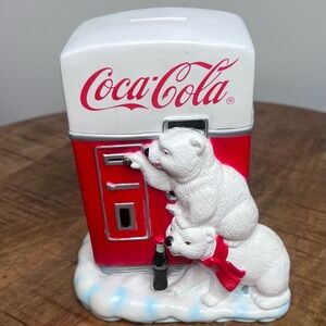 Coca-Cola Red and White Polar Bear Bank